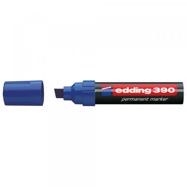 Permanentmarker Edding 390, 4-12mm, extra dick blau