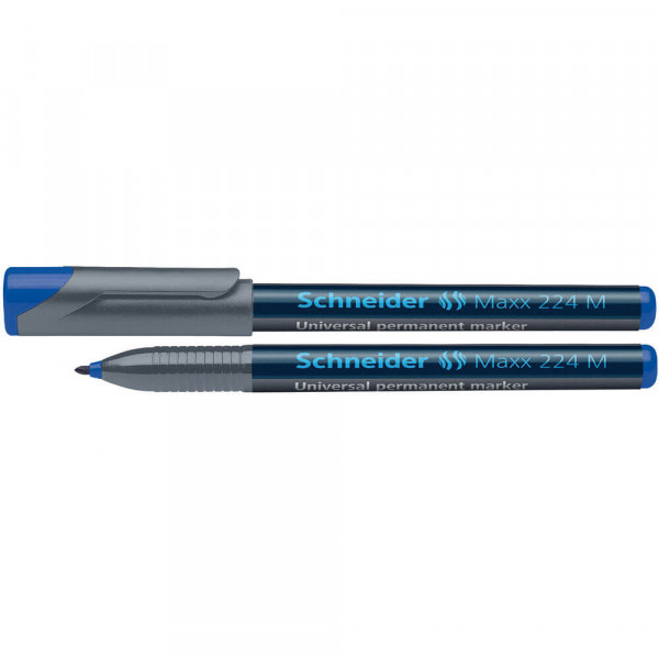 Folienschreiber Schneider Maxx 224 M, 1mm, wasserfest blau
