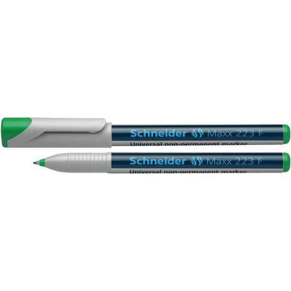 Folienschreiber Schneider Maxx 223 F, fein, wasserlöslich grün