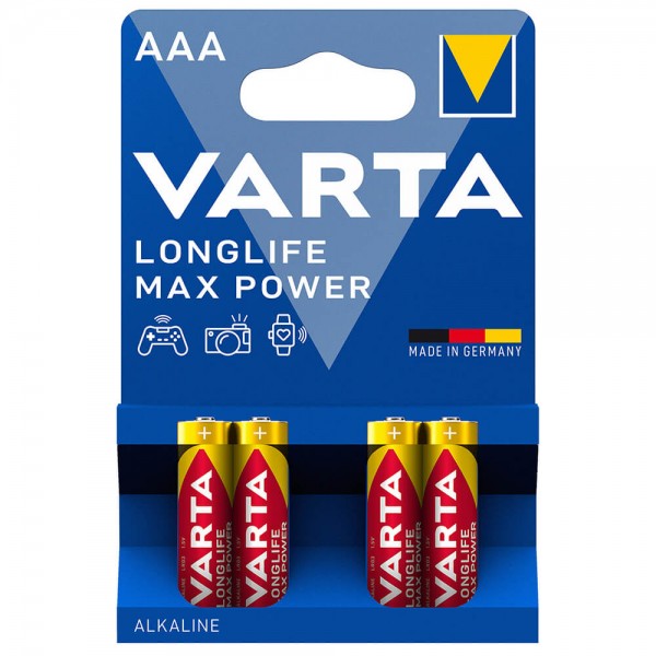 Batterien Varta Longlife MAX Power Micro (AAA) Verpackung