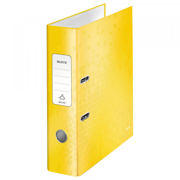 Ordner Leitz WOW 1005 DIN A4, 80mm, leuchtende Farben gelb