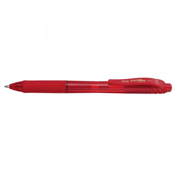 Gelschreiber Pentel EnerGel X BL107, für Linkshänder rot