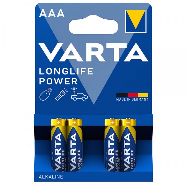 Batterien Varta Longlife Power Micro (AAA) LR03 4 Stück