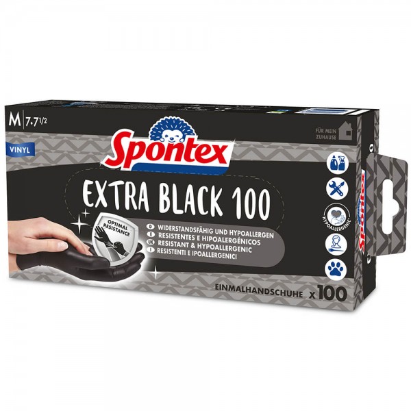 Einweg-Handschuhe Spontex Extra Black 1293301