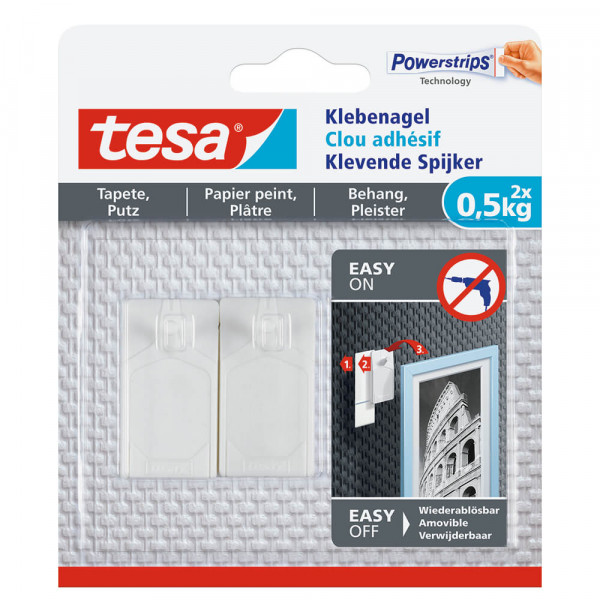 Powerstrips Tesa Klebenagel Tapeten & Putz 77772-00000-00 in Verpackung