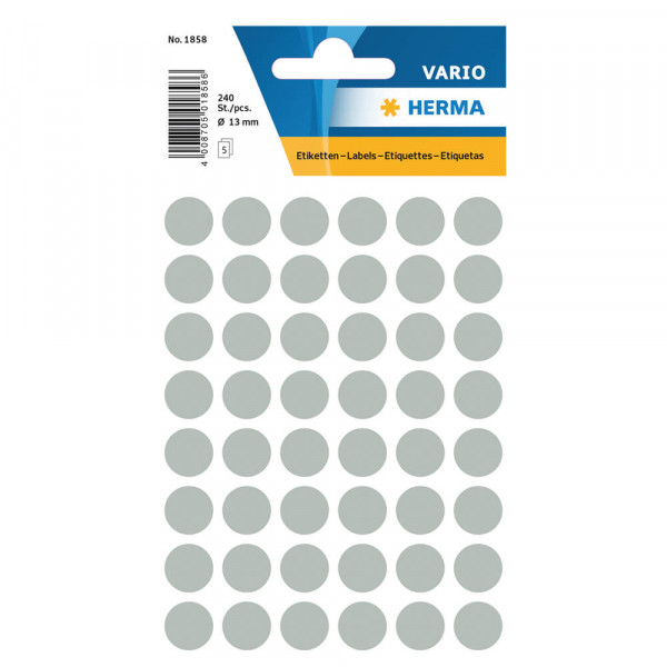 Markierungspunkte Herma 1858, Ø13mm, grau