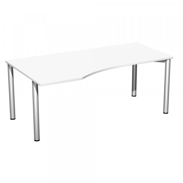 Schreibtisch Geramöbel 4 Fuß Flex S-550306 weiß