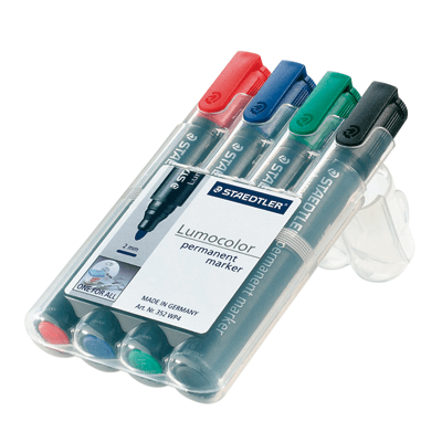 Permanentmarker Staedtler Lumocolor 352WP4, Set mit 4 Farben