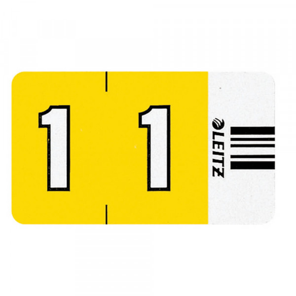 Ziffernsignale Leitz 6601-10, 1, gelb