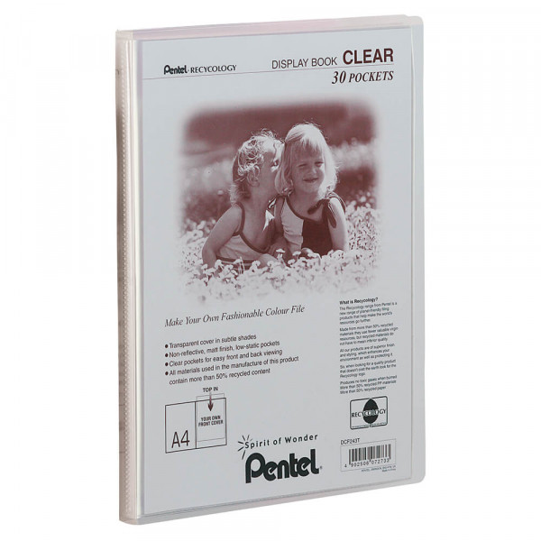 Sichtbuch Pentel Clear DCF243, A4, 30 Hüllen transparent