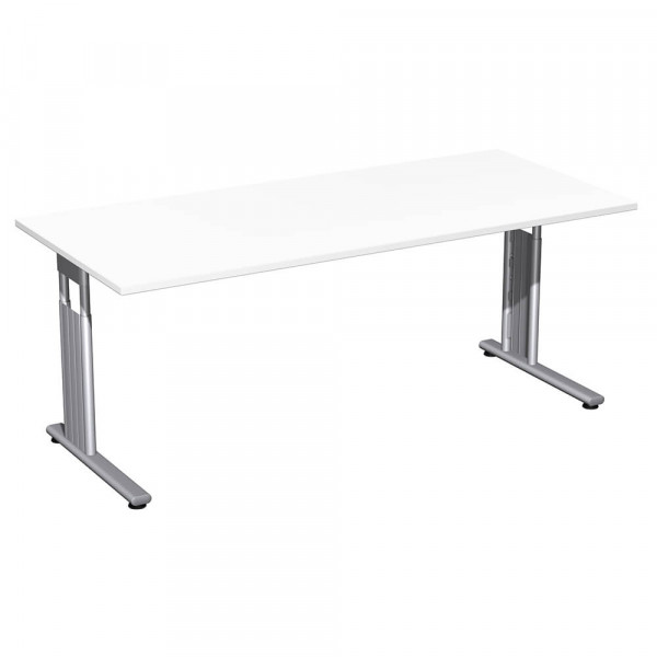 Schreibtisch Geramöbel C Fuß Flex S-617146 weiß