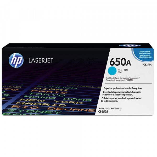 HP Lasertoner CE271A Nr. 650A