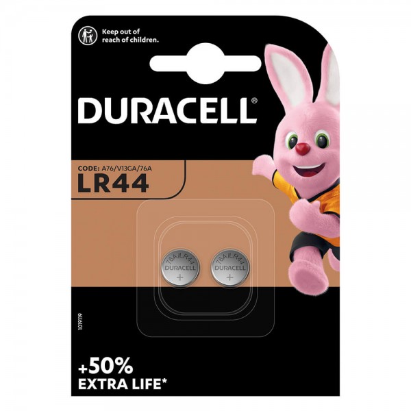 Knopfzellen Duracell V13GA/LR44 Packung