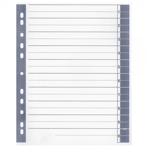 Trennblätter Corona grau