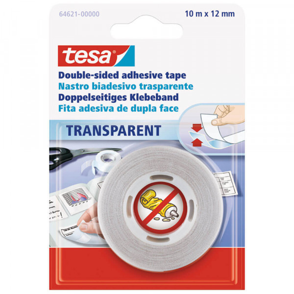 Doppelseitiges Klebeband Tesa 64621-00000-04, 12mmx10m