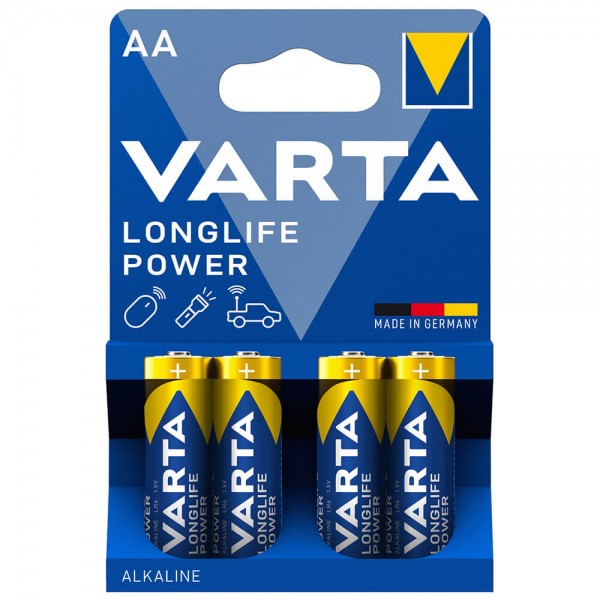 Batterien Varta Longlife Power Mignon (AA) LR6 4 Stück