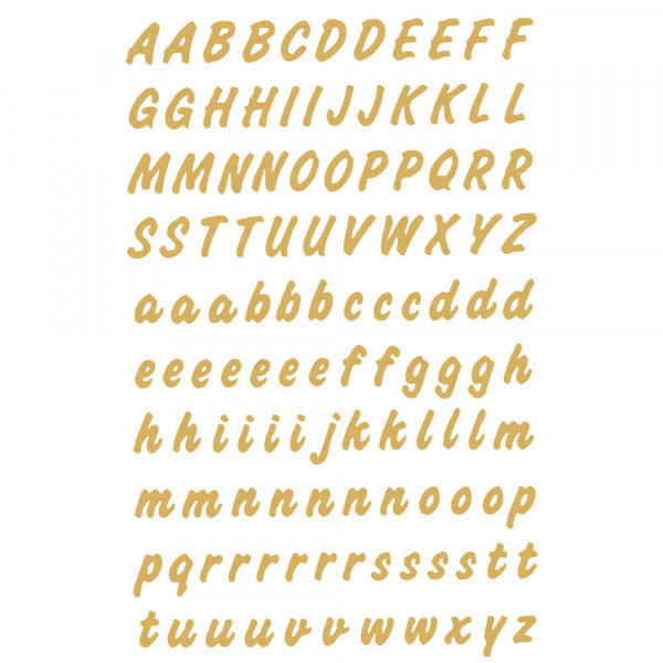 Buchstabenetiketten Herma 4152, transparent/gold
