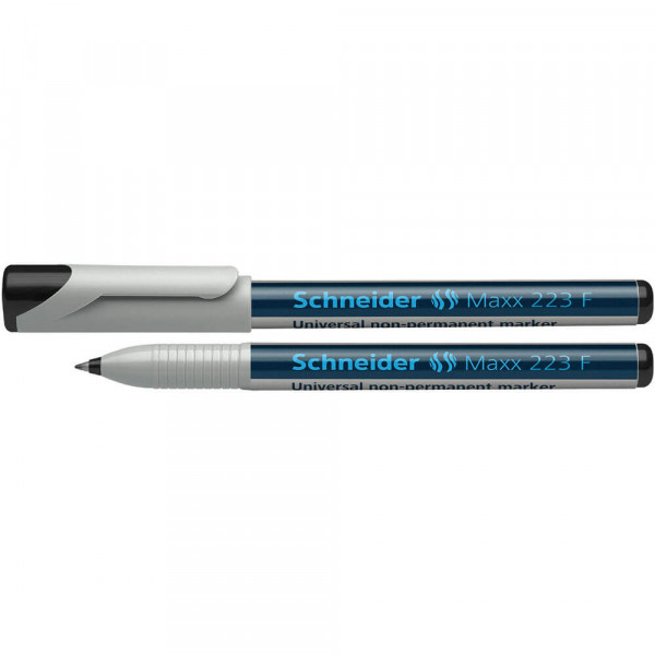 Folienschreiber Schneider Maxx 223 F, fein, wasserlöslich schwarz