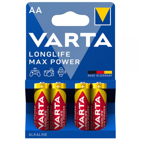 Batterien Varta Longlife MAX Power Mignon (AA) Verpackung