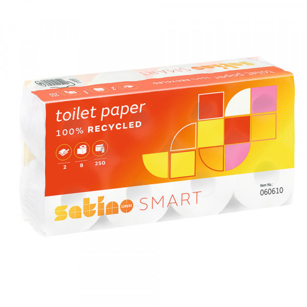 Toilettenpapier Satino by WEPA smart Recycling 2-lagig 060610