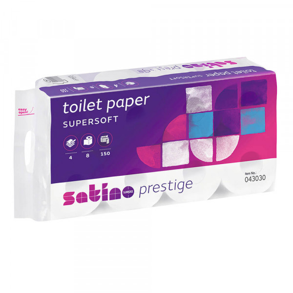 Toilettenpapier Satino by WEPA Prestige 4-lagig 043031 Packung