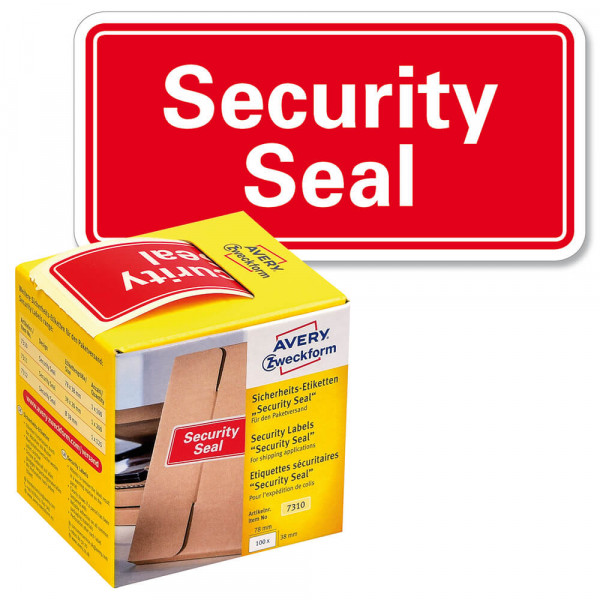 Verschlussetiketten Zweckform Sicherheitssiegel 7310 security seal