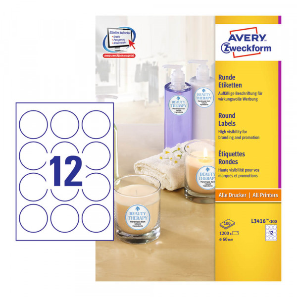 Universaletiketten Zweckform L3416-100 mit Verpackung