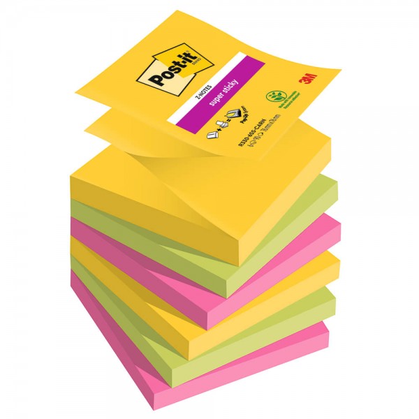 Haftnotizen Post-it Super Sticky Z-Notes R330-6SS-CARN