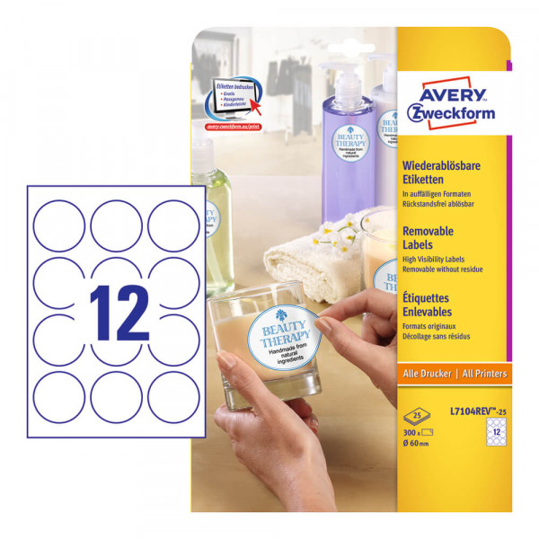 Universaletiketten Zweckform L7104REV-25 mit Verpackung