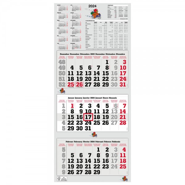 Dreimonatswandkalender a-series AS1560