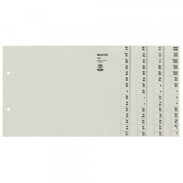 Registerserie Leitz 1304, A4, 4-teilig