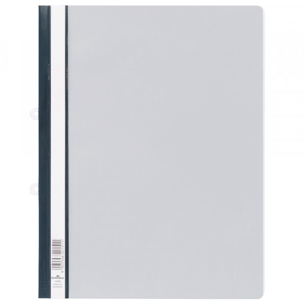 Schnellhefter Durable 2580, A4 Überbreit, Abheftschieber grau