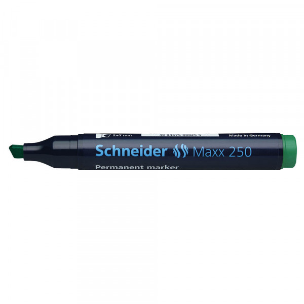 Permanentmarker Schneider Maxx 250, Keilspitze, 2-7mm, grün