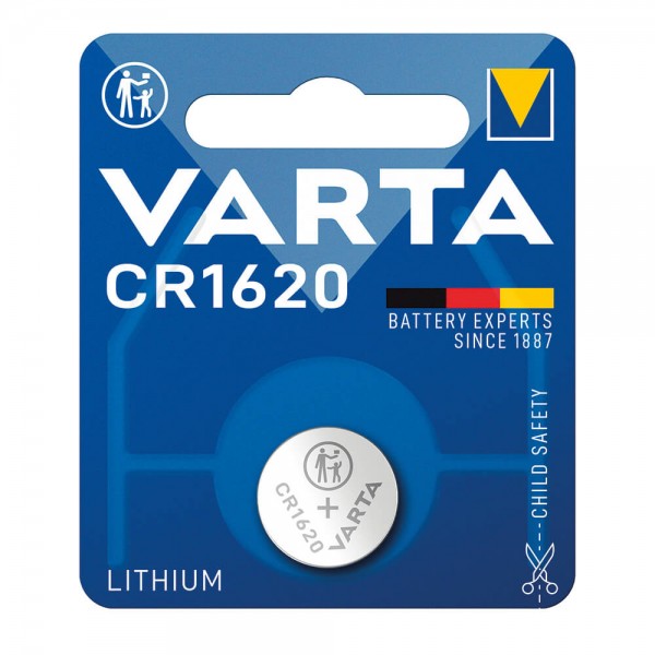 Knopfzellen Varta Lithium Coin CR1620 Typ 6620 Blister