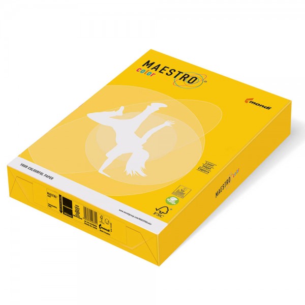 Kopierpapier Maestro Color Intensiv DIN A4 gelb