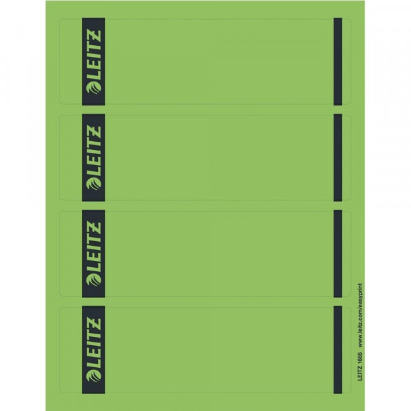 Rückenschilder Leitz 1685, 192x61,5mm, farbig grün