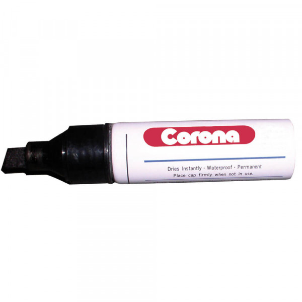 Permanentmarker Corona, Keilspitze schwarz