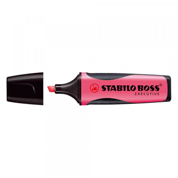 Textmarker STABILO BOSS EXECUTIVE 73, Anti-Schmier-Tinte rosa