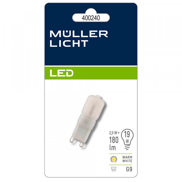 LED-Leuchtmittel Müller-Licht 2,5 Watt G9 401044