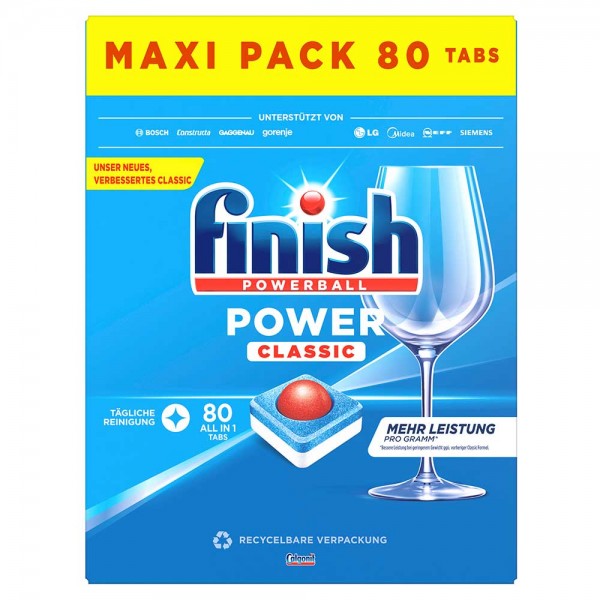 Spülmaschinentabs finish Maxipack Classic Regular