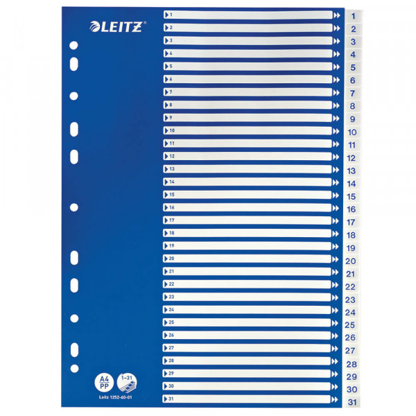 Kunststoffregister Leitz A4 1-31 1252
