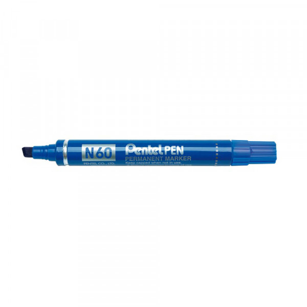 Permanentmarker Pentel N60, Keilspitze, 1,5-5,5mm blau