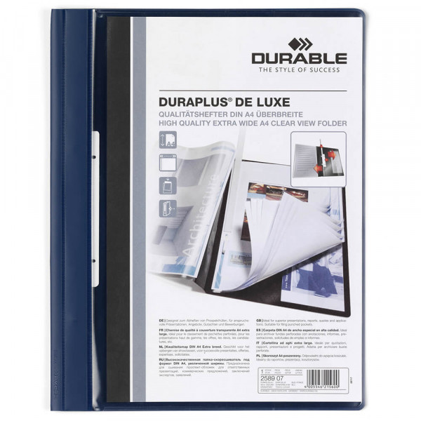 Schnellhefter Durable Duraplus de Luxe 2589 dunkelblau