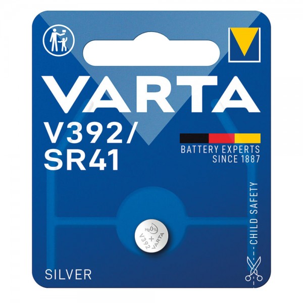 Knopfzellen Varta Silver Coin V392/SR41 Typ 392 Blister