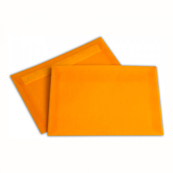 Versandtaschen C5, transparent orange