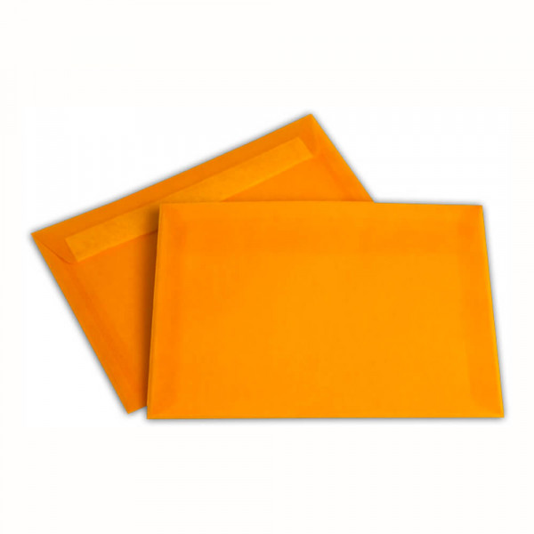 Versandtaschen C5, transparent orange
