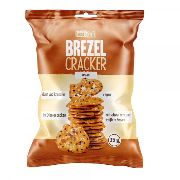 Gebäck Hellma Knabberspaß Brezel Cracker Sesam