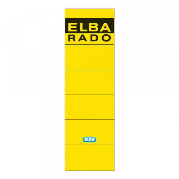 Rückenschilder Elba 04617, breit/kurz gelb