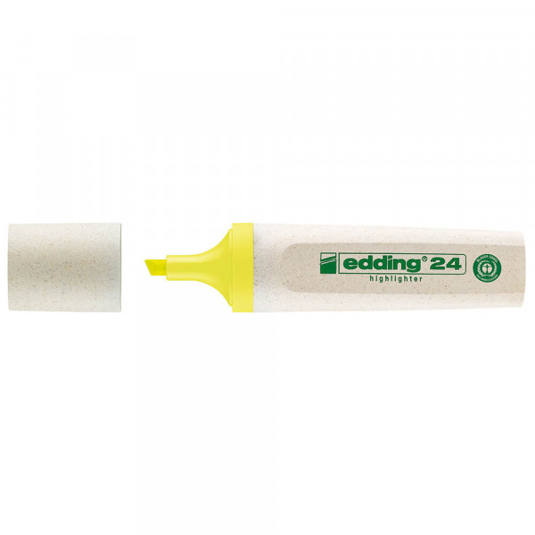 Textmarker Edding EcoLine 24, umweltfreundlich gelb