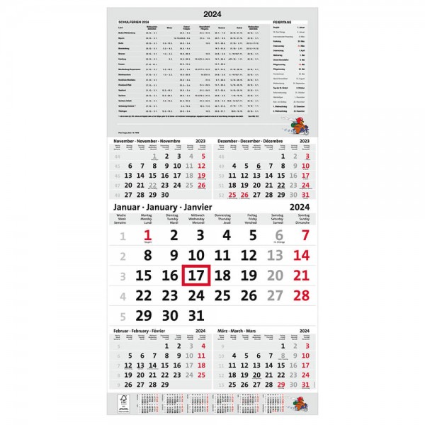  Fünfmonatswandkalender a-series AS1562